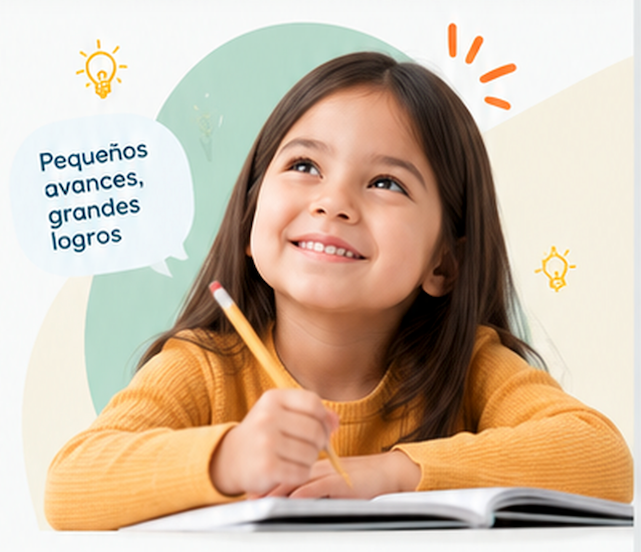 Niña aprendiendo matemáticas